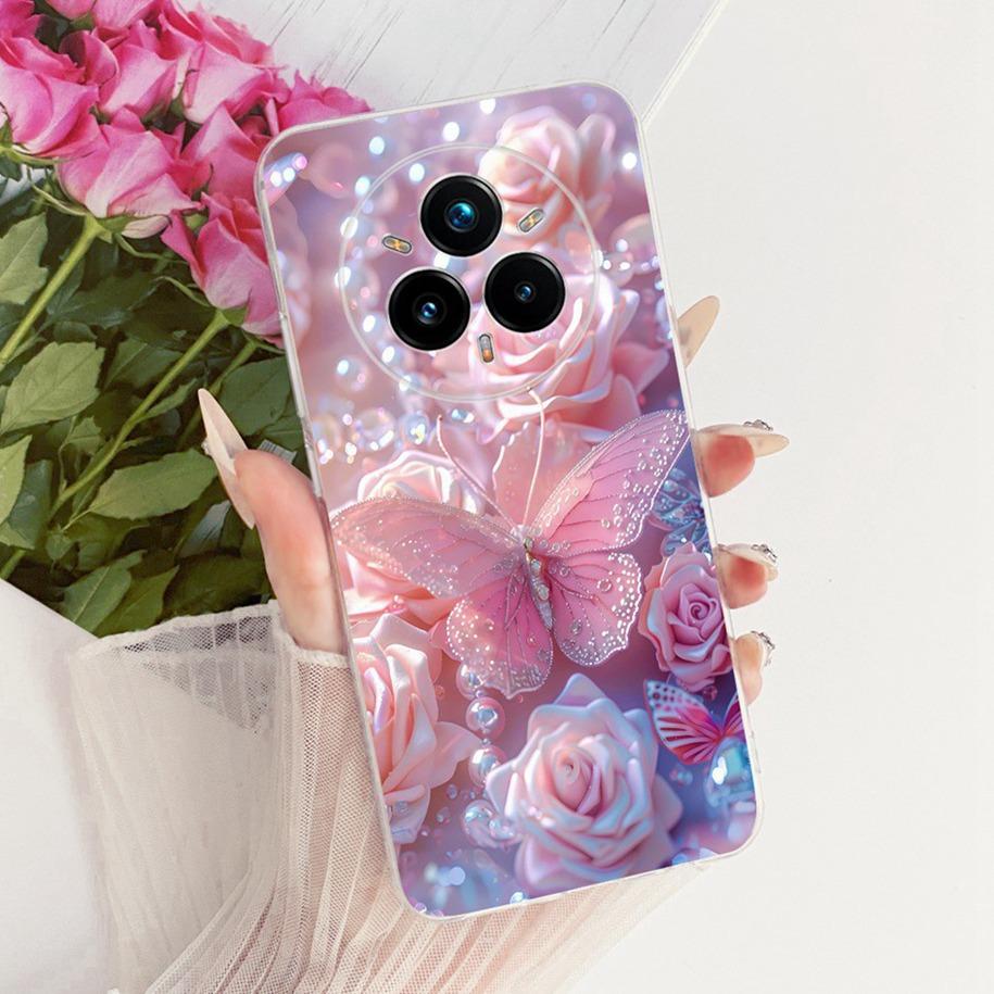 For Realme 14 Pro Plus Case RMX5051 New Stylish Flower Soft Silicone Protective Cover For Realme 14 Pro 5G RMX5056 14Pro+ Fundas