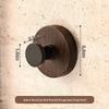 Adhesive Walnut Wood Grain Suction Cup Hook for Kitchen Storage