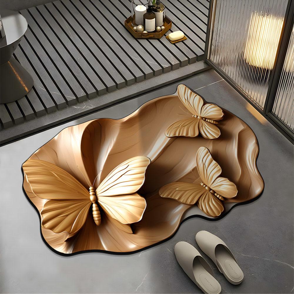 Anti Slip Floor Mat Bathroom Toilet Door Dirt Resistant Household Maintenance Bathroom Floor Mat Water Absorbing