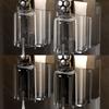 2pcs Wall Mounted Toothbrush Holder PET Mouthwash Cup Rack  Bathroom Accessories