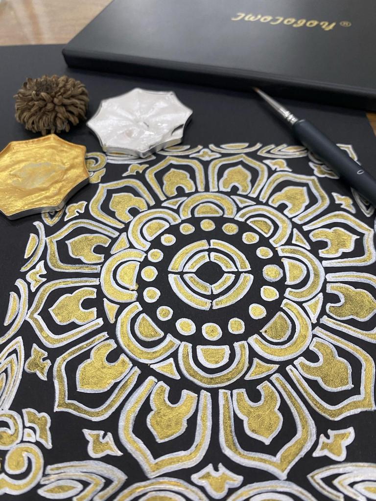 Mandala Painting Template for DIY Wall and Stone Decoration