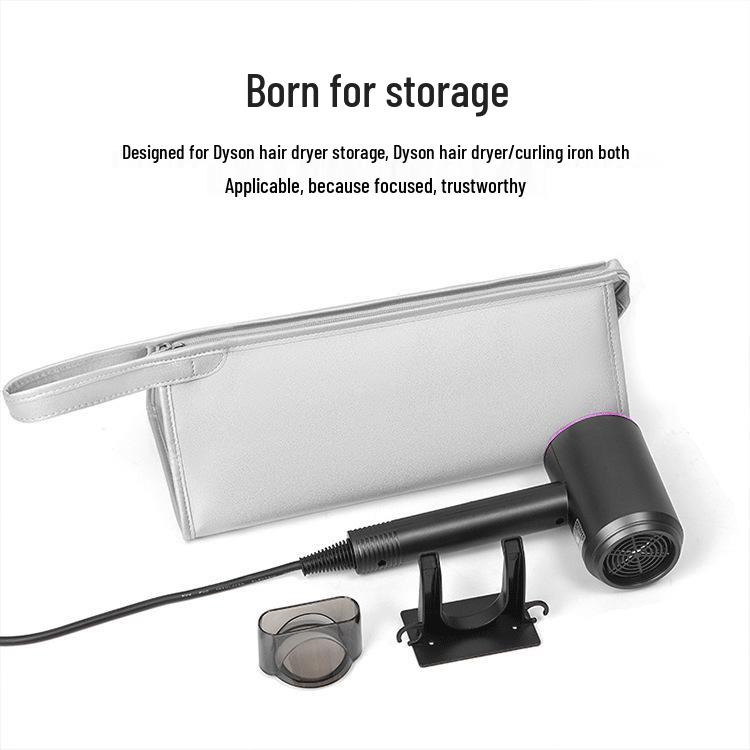 Dyson Hair Dryer Travel Bag: Portable Storage for Curling Iron, Straightener, and Hair Dryer Accessories.
