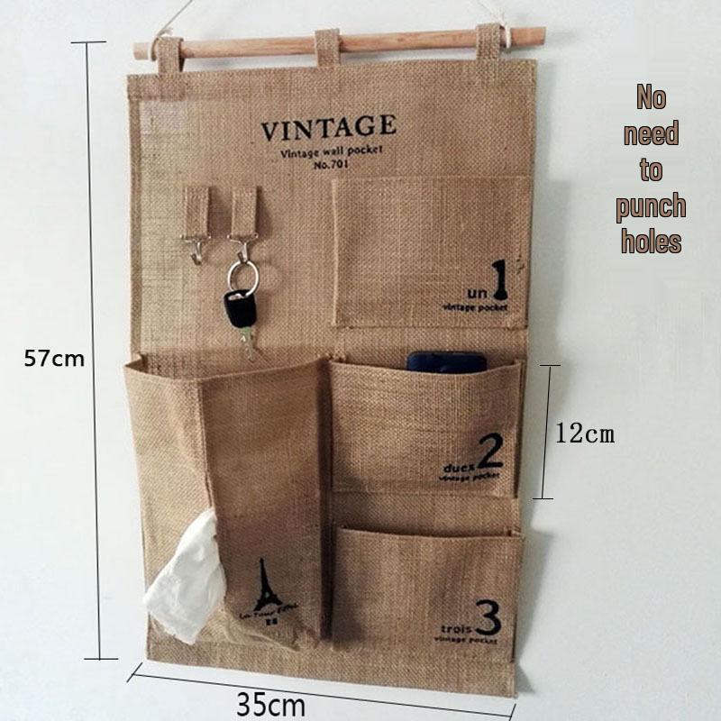 Wen'er Wandmontierte Mehrschichtige Hängeaufbewahrungstasche für Studentenwohnheime