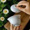 Vibrant Ceramic Gaiwan Tea Set: Two-Piece Kung Fu Tea Bowl for Ladies, Perfect for Fresh, Individual Brewing