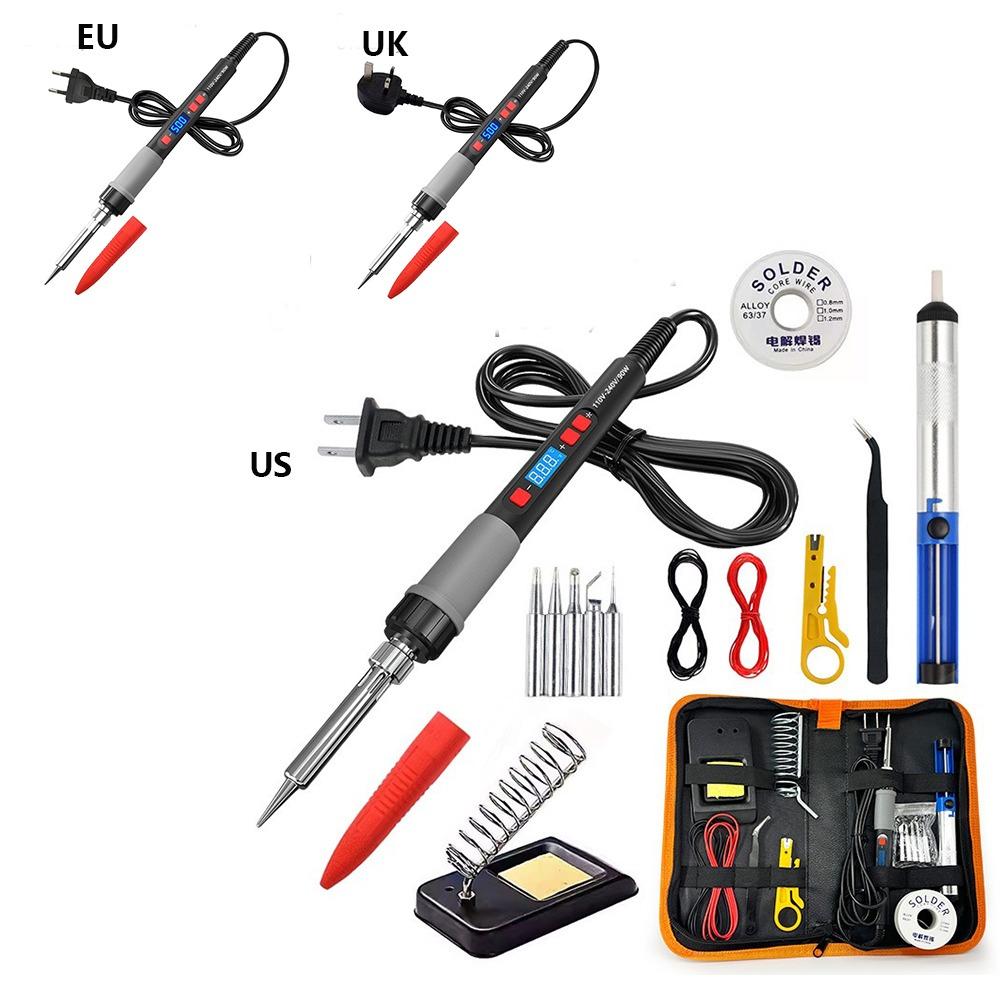 EU/US/UK Plug Digital Display Soldering Iron 90W Soldering Iron Pen DIY Projects