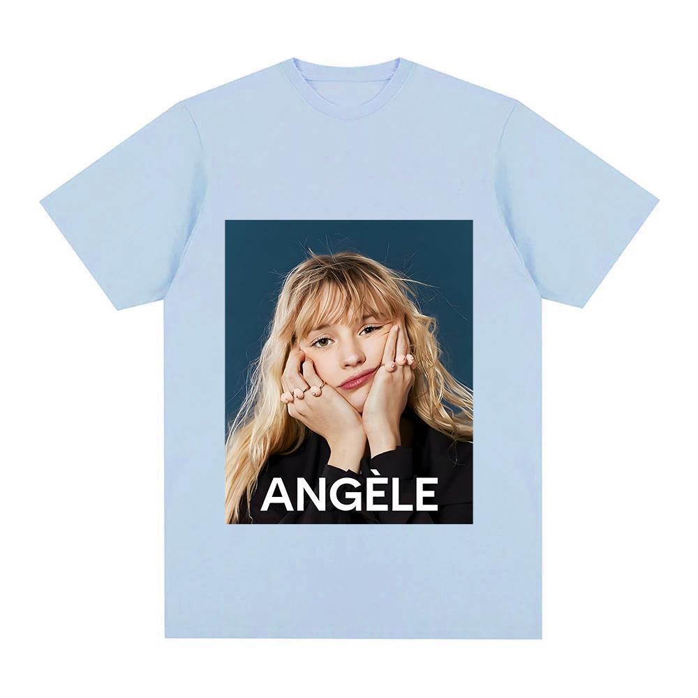 

Angele Van Laeken T-Shirt Classic Portrait Graphic Printing Tops Summer Roupas Femininas Clothing Comfortable O-neck Cotton Tees XXL