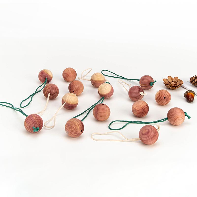New Cedarwood Balls For Home Decor Moisture-Proof Breathable Fragrance Accessories Wardrobe Cedarwood Beads 1PC