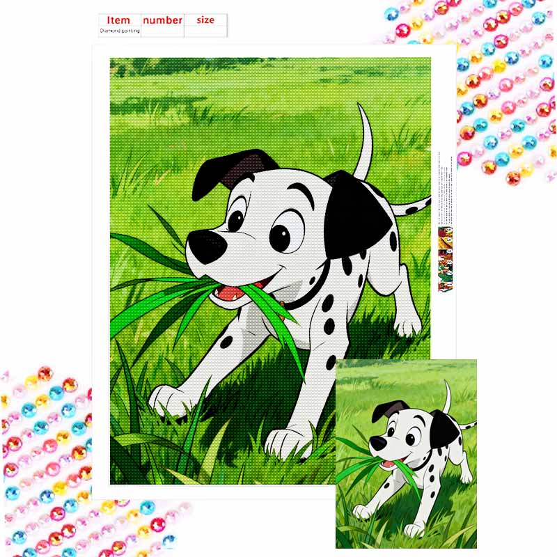 Disney 101 Dalmatians diamond art painting kit 5D handmade diy diamond painting, home wall decoration