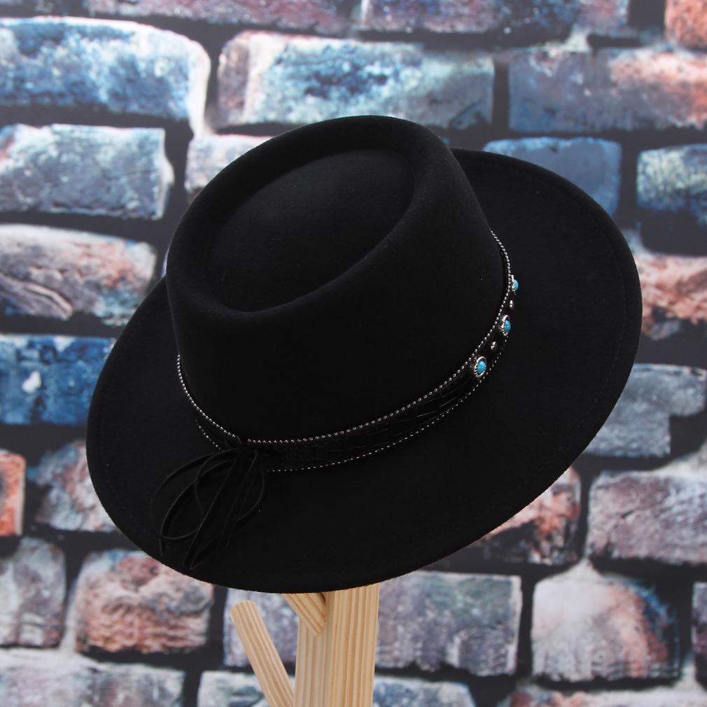Wide Brim Femmes Hommes Vintage Wool 
