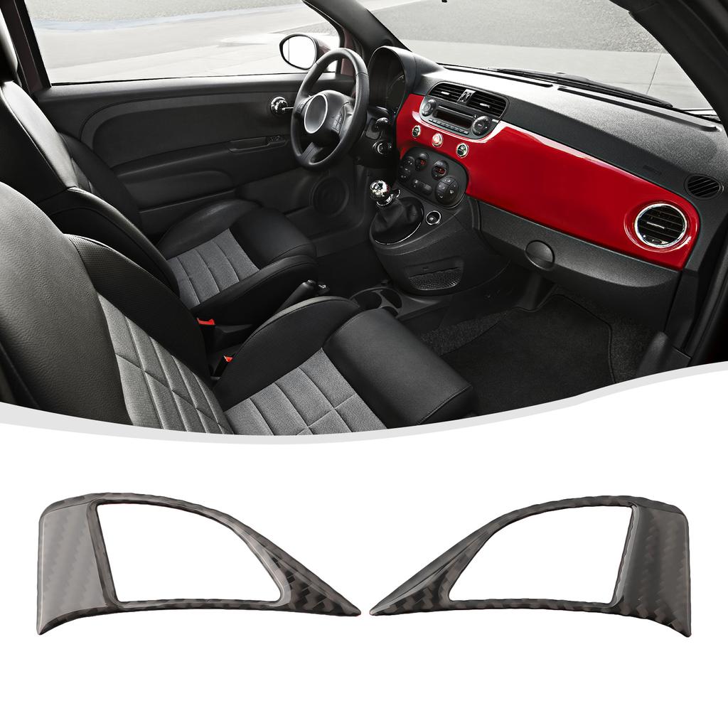 1 pár obložení krytu tlačítka na volantu z uhlíkových vláken pro rok 2012-2015 Dekorace interiéru Stylingové doplňky do auta