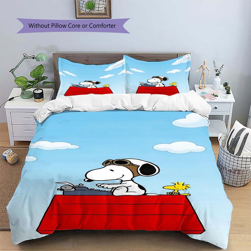Snoopy Family Portrait Comfortable and Warm Bedding Set The Perfect Choice for Decorating Your Bedroom and Creating A Happy Home