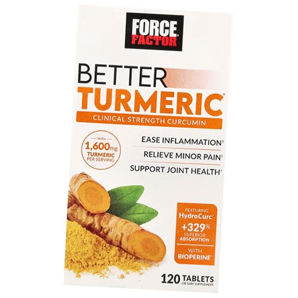 

Turmeric complex, Better Turmeric, Force Factor 120 tablets (71641009) 120tab