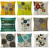 Rustic Geometric Floral Cushion Cover 50X50 Flower Pillow Case Home Decor Decorative Sofa Throw Pillowcase