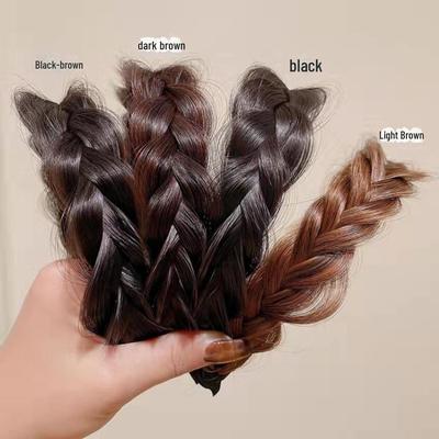 Bandeau tressé antidérapant en forme d'arête de poisson avec dents – Accessoire capillaire tendance pour femme