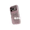 Cute Vermicelli Pattern Bow Bear Cat Round Edge Double Layer Apple Suitable for 17promax/16/15 Mobile Phone Case