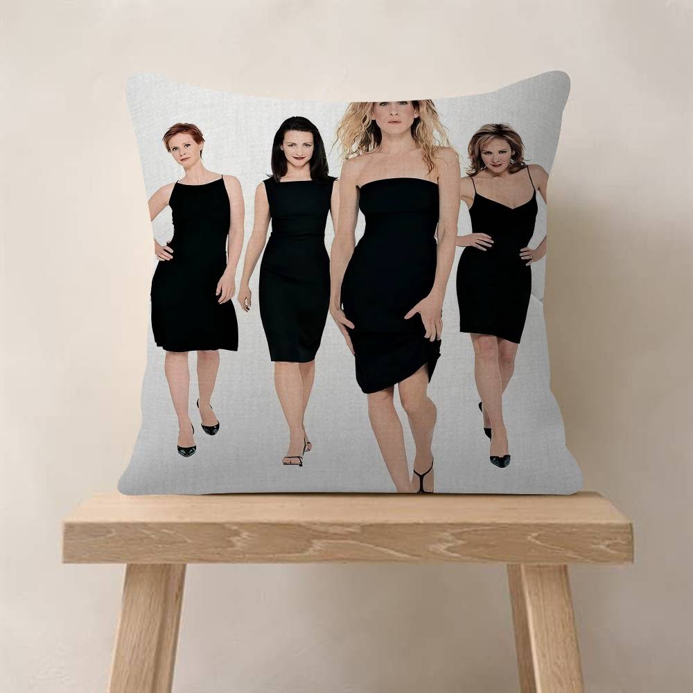 TV Series Sex And The City Anime Pillowcase Toon Gift Cushion Cover Bedroom Home Sofa Chair Seat Decor Pillow Case