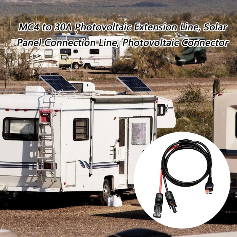Universal 4 to 30A Extension Wire PVC Coating Cord for Solar Energy Devices Waterproof and AntiAging Construction
