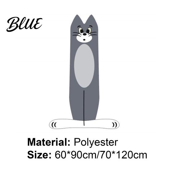 Rug Carpet Thick Stairs Foldable Bedside Pattern Cats Skin-friendly Cartoon Blanket for