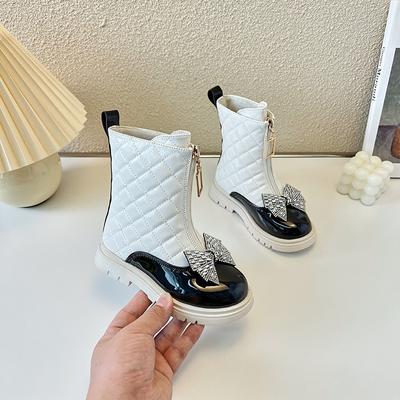 Stivaletti da principessa per ragazze Stivali Stivali alla moda per bambini Scarpe lucenti per ragazze
