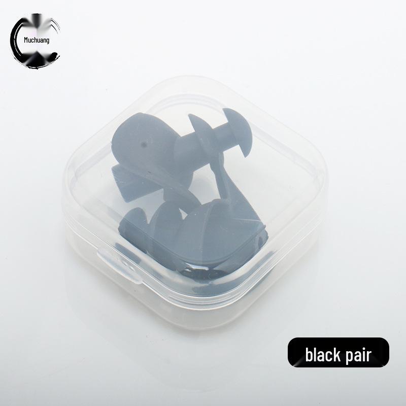 Silicone Waterproof Swimming Earplugs & Nose Clip Set - New Upgrade