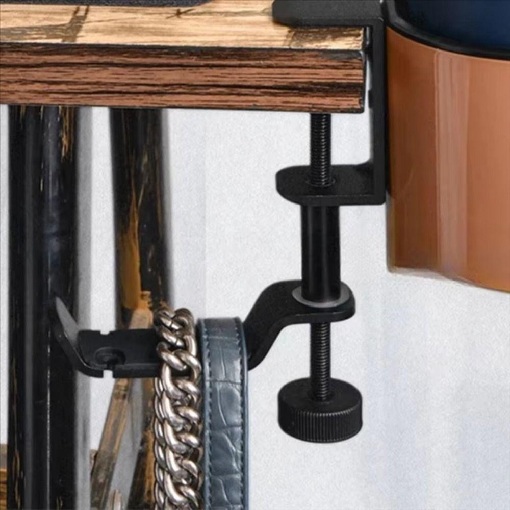 Nonslip Desk Headphone Hanger Adjustable Arm Clamp Under Table Headset Hook Home Use