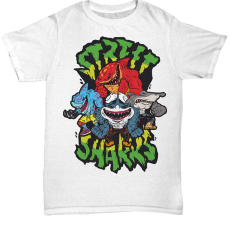 T-shirt des requins de rue S разноцветный