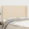VidaXL Headboard with Ears Cream 147x23x118-128 Cm Fabric3117679
