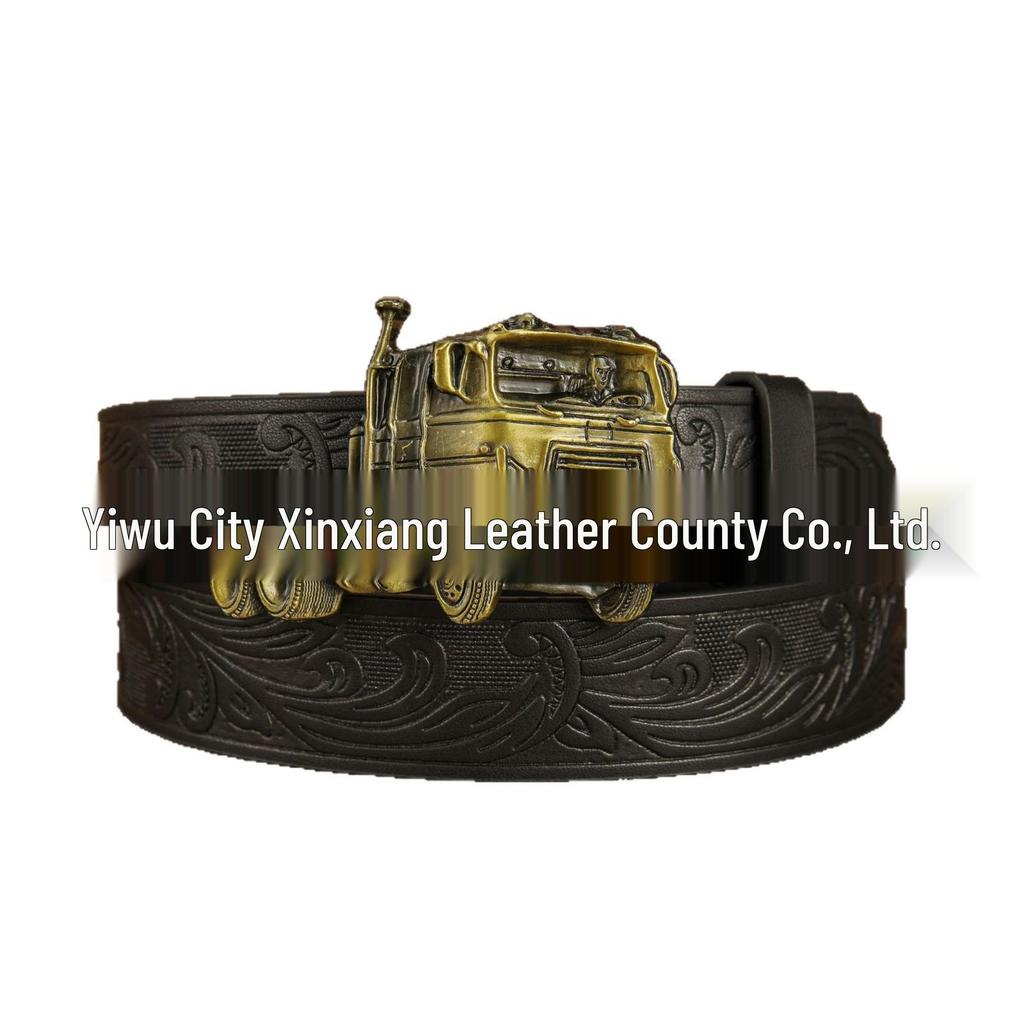 Retro Zinc Alloy PU Leather Unisex Cargo Belt