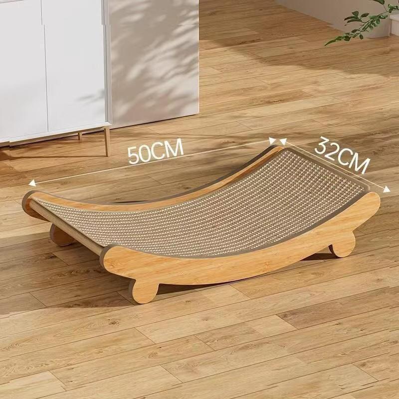 VZZS Rocking Cat Scratcher Lounge Bed
