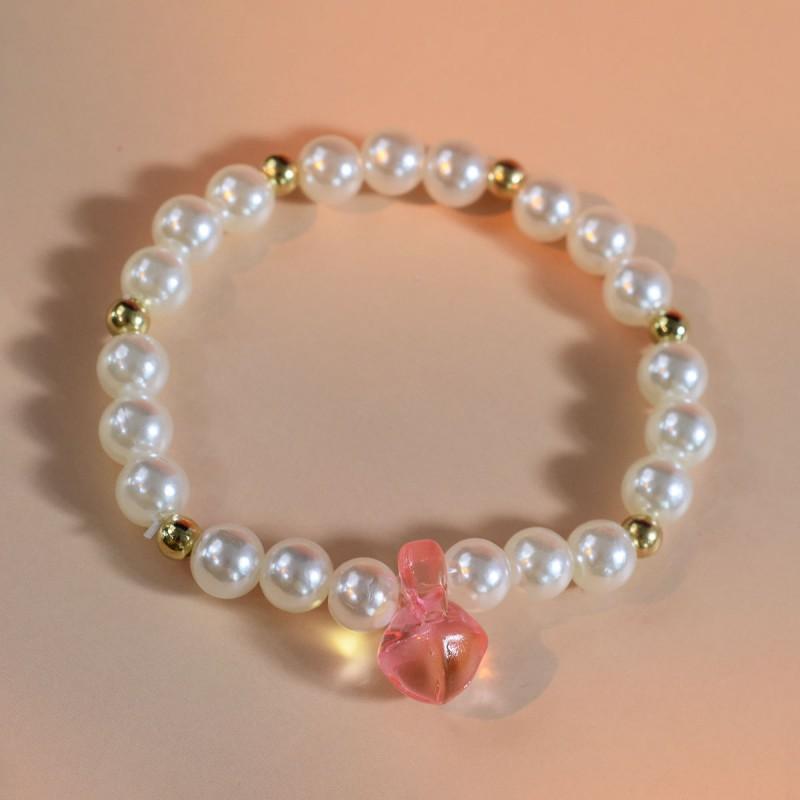 Handmade Resin Pearl Bead Bracelet Women Multi-Color Candy Style Accessory Fashion Jewelry Gift