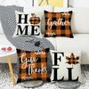 New Autumn Maple Leaf Letter Pillow Cushion Sofa Bedside Bedroom Living Room Linen Pillow Cover