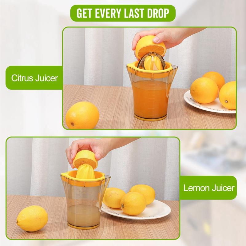 Exprimidor manual con vaso medidor Exprimidor de frutas Exprimidor simple de naranjas y limones
