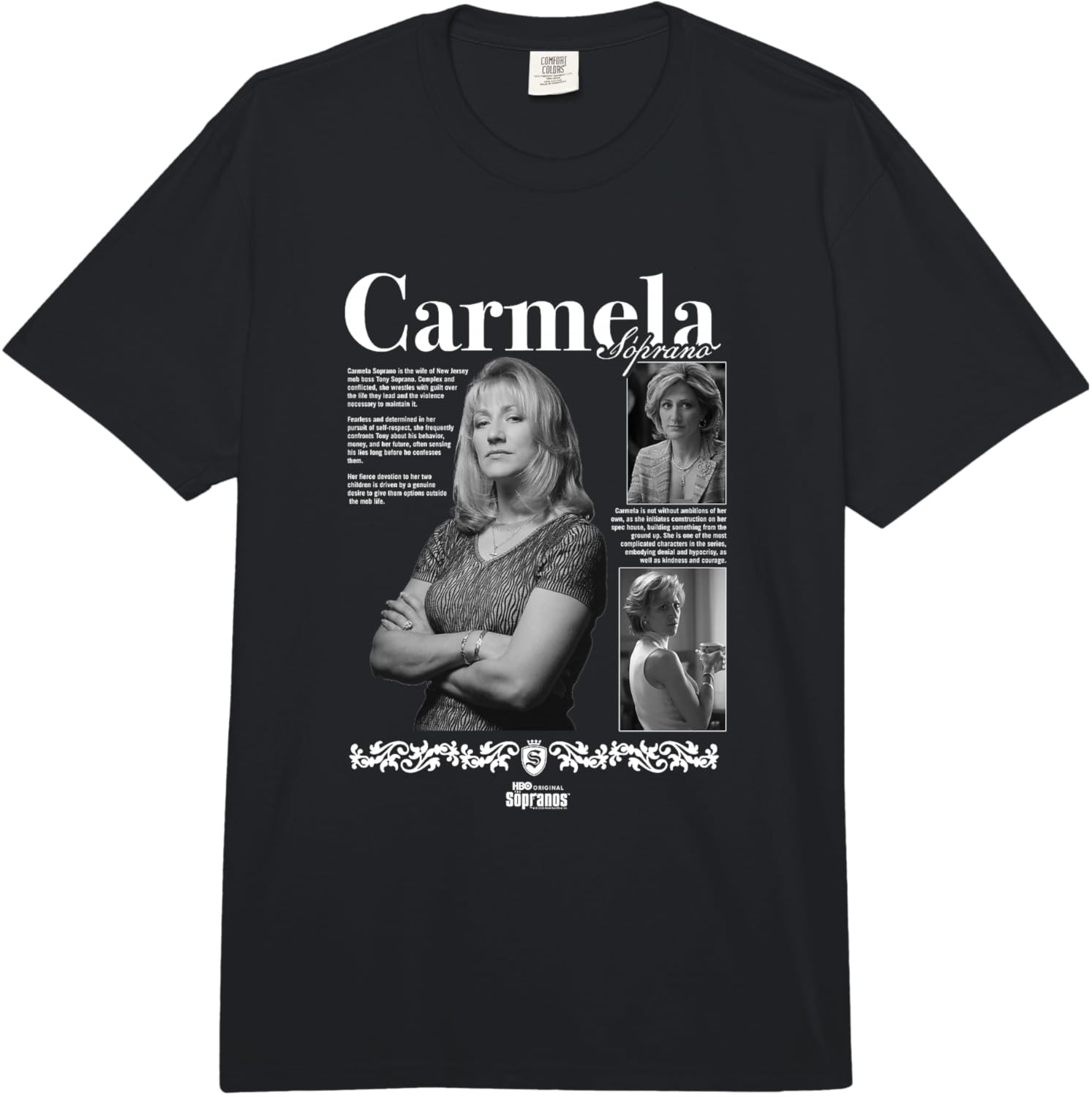The Sopranos Carmela Officially Licensed Comfort Colors Adult Heavyweight T-Shirt S разноцветный