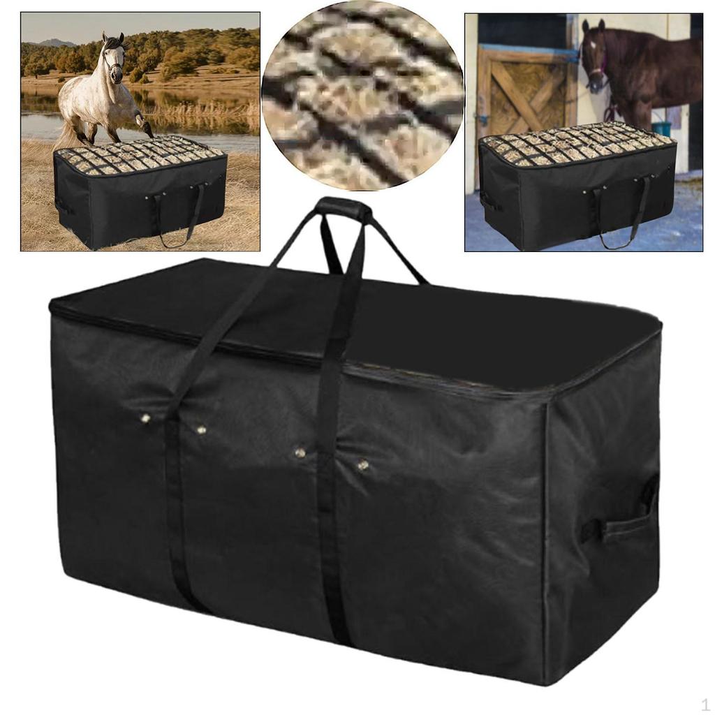 Hay Bale Bag Easy To Fill Household Storage with Double Carry Handles Horse Slow Feeder for