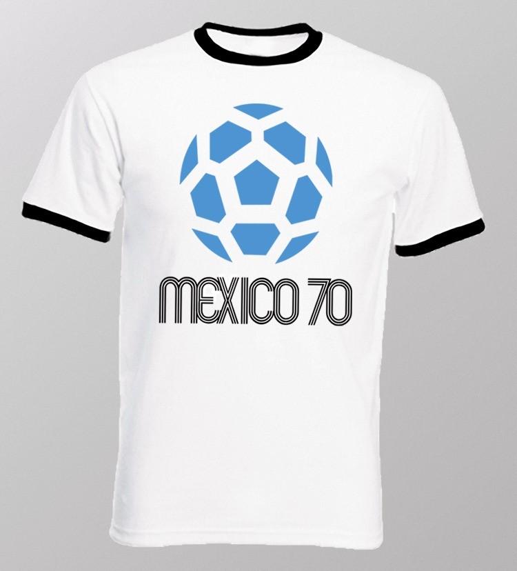MEXICO  70 World Cup Football Soccer white printed t-shirt OZ9247 XL