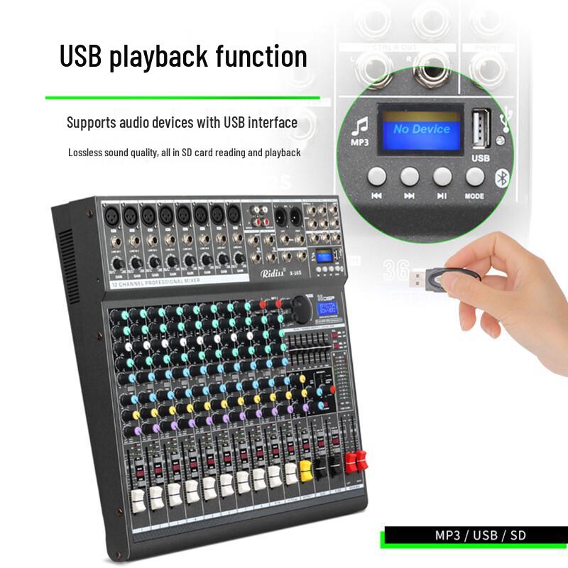 Ridiss Professional Audio Mixer