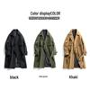 Men's Mid-Length Lapel Trench Coat