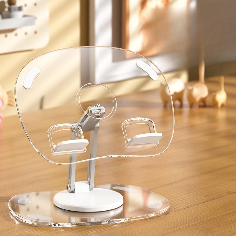 

Регулируемая вращающаяся на 360° подставка для планшета/телефона, портативная складная конструкция с надежной липкой подкладкой 1 pc