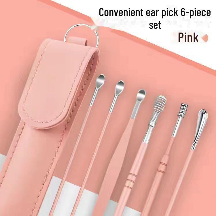 Edelstahl Rotierender Spiral-Ohrlöffel & Tragbares Schlüsselanhänger-Werkzeugset