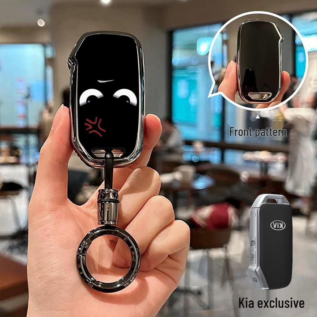 כיסוי מפתח קיה: מתאים ל-K5, K3, K4, Sportage, KX3, Sorento, KX5, Niro עם חבילת Kaizen וקונכייה עם אבזם צולב