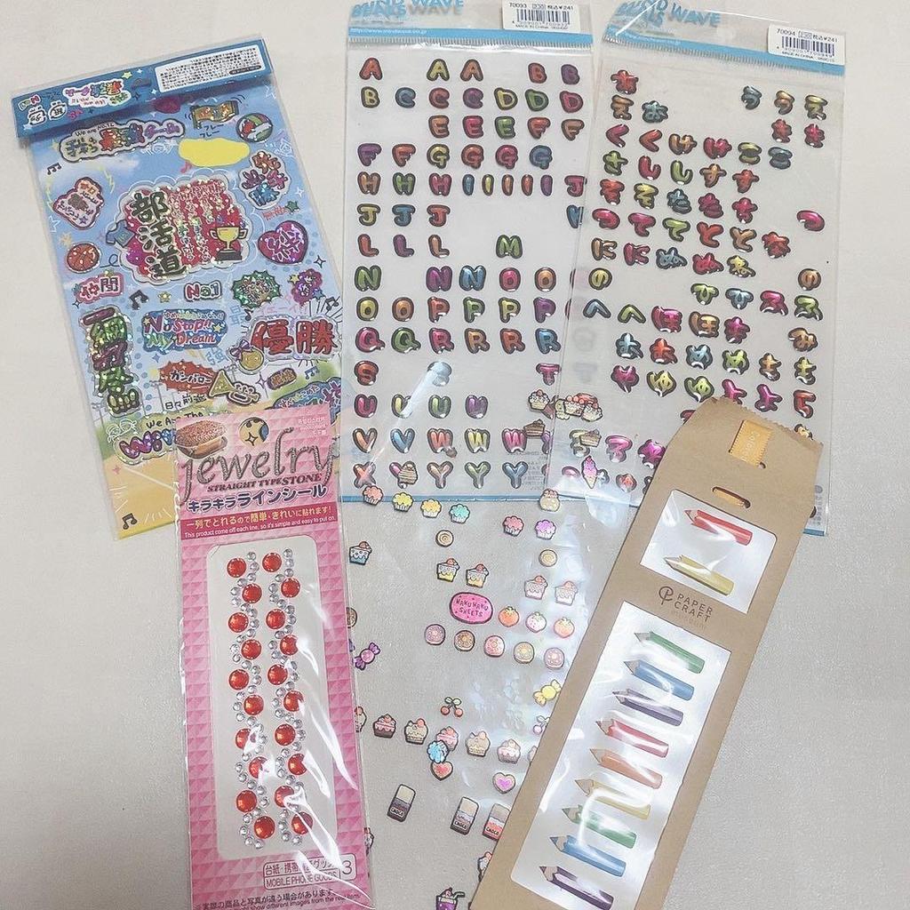 Used Sticker Book Heisei Retro Plump Glitter Shakashaka Transparent Doumori Lolita