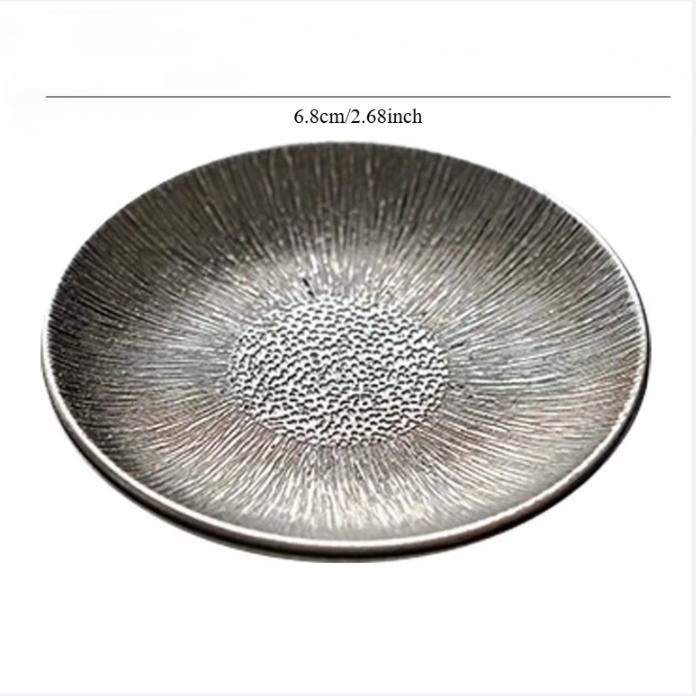 1PC Vintage Metal Coasters Heat Insulation Cup Pad Drink Cup Coaster for Tea Coffe Milk Kitchen Supplies