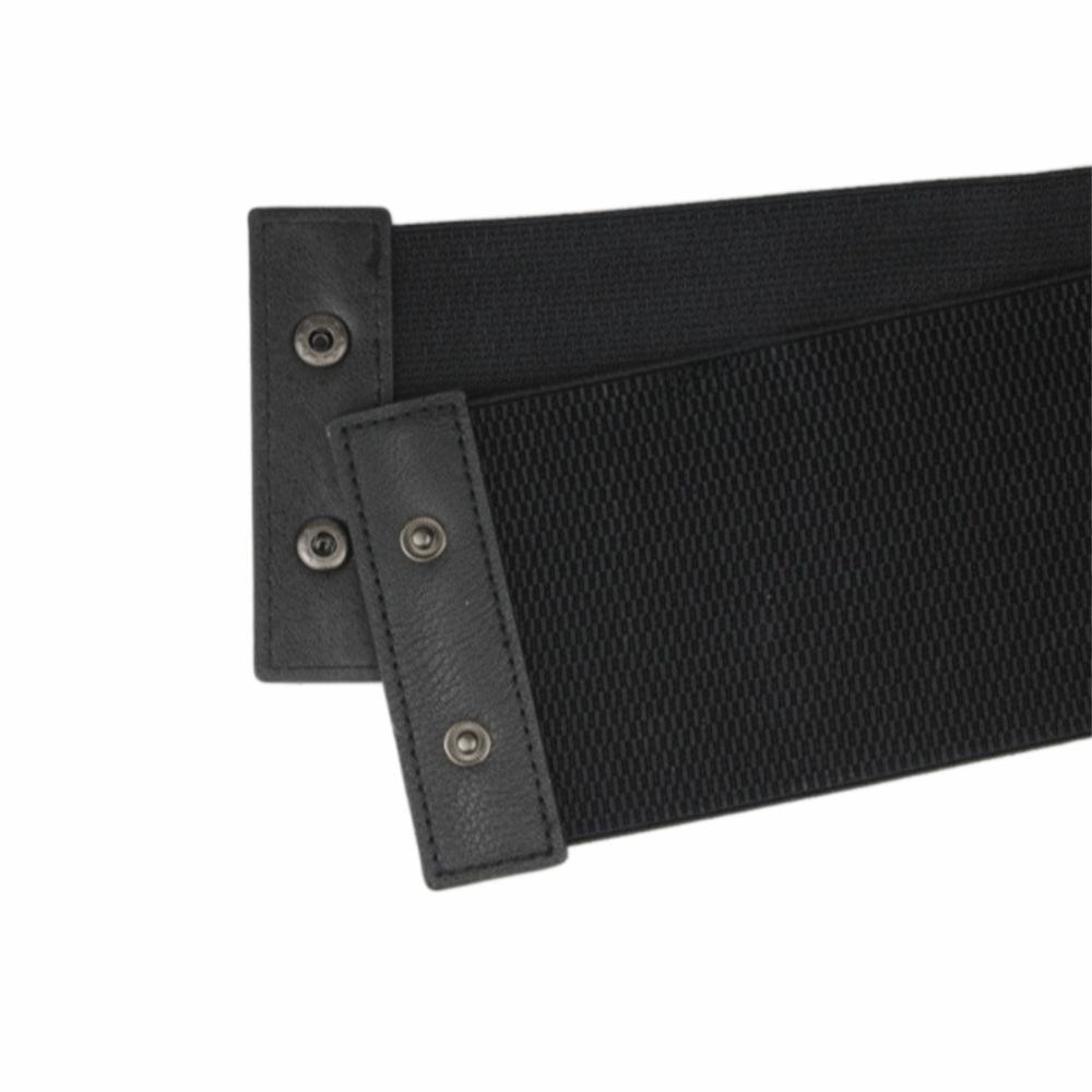 Elastic PU Leather Corset Solid Color Wide Belt Fashion Western Cowboy Belt Ladies