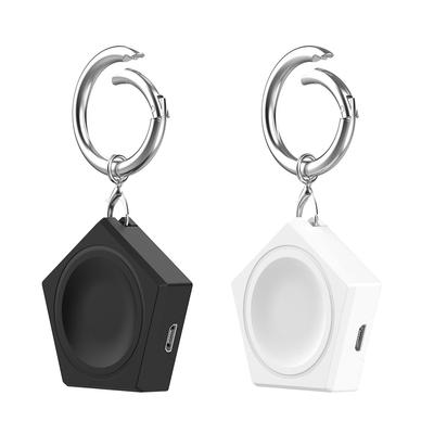 5V Wireless Charging Dock Adapter with Spring Keychain Charger Adapter Cradle Smart Watch Accessories for Galaxy Watch 6 Classic