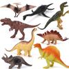 17cm Squeeze-Proof Soft Rubber Dinosaur Toy - Realistic Model for Kids
