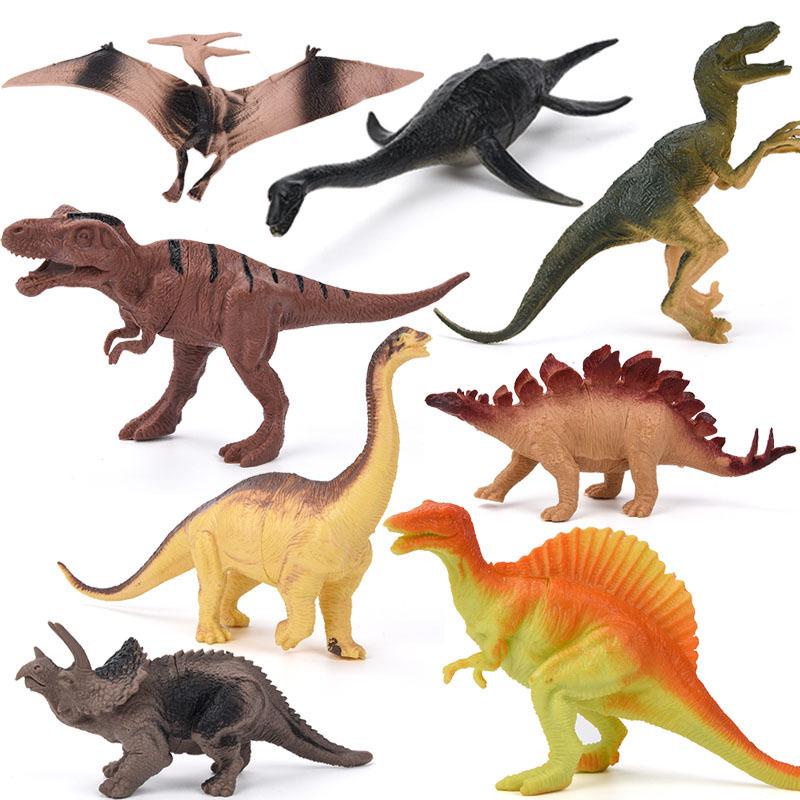 17cm Squeeze-Proof Soft Rubber Dinosaur Toy - Realistic Model for Kids