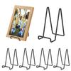 6 st Järn Displayställ Bordsställ Fotoram Oljemålning Tallrik Bokdisplayställ Metall Hemdekoration Förvaringsställ