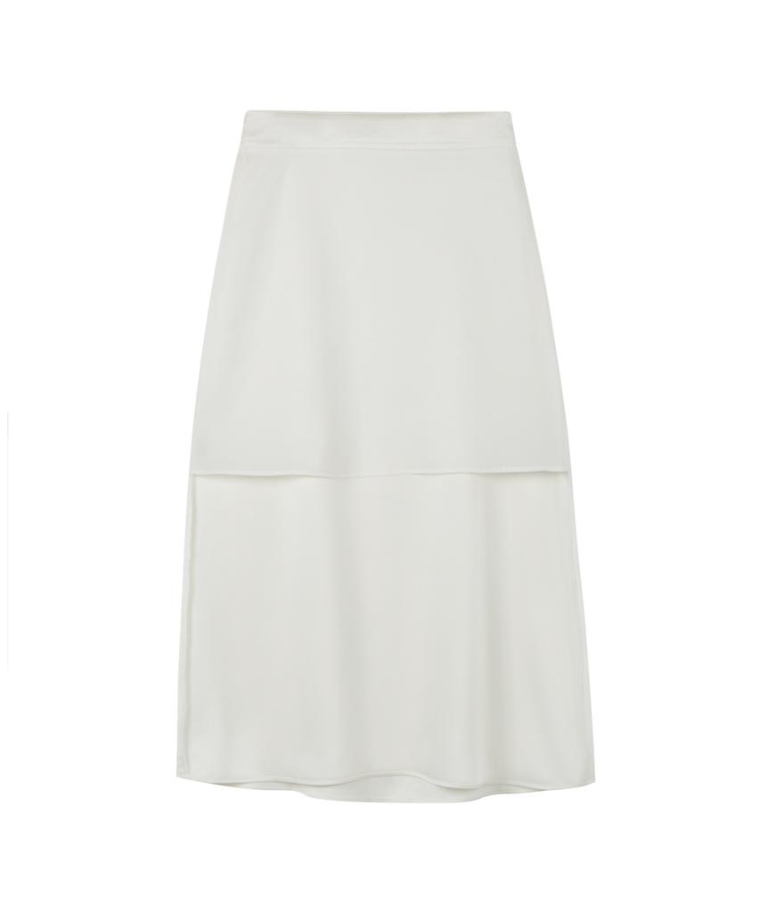 MUSINSA STANDARD WOMAN Women'S Satin Long Skirt [Ivory]