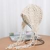 Elegant Pearls Beanie Hat Breathable Hat Y2K Crochet Beanie Hat Holiday Y2K Crochet Hat Encrusted Pearls