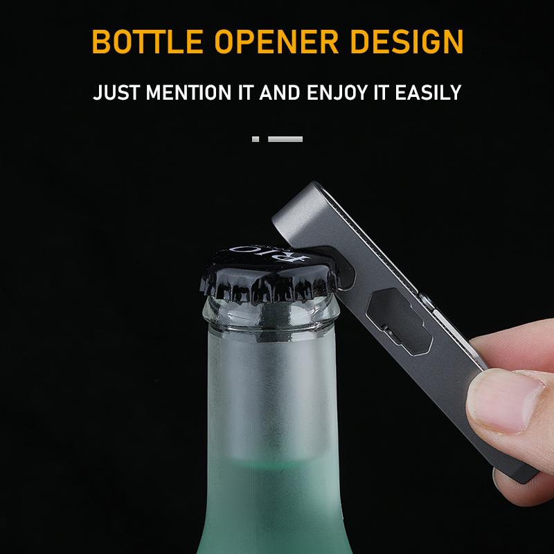 Titanium Alloy Car Keychain Belt Bucklemultifunctional Lightweight Anti Loss Universal Pants Style Keychain